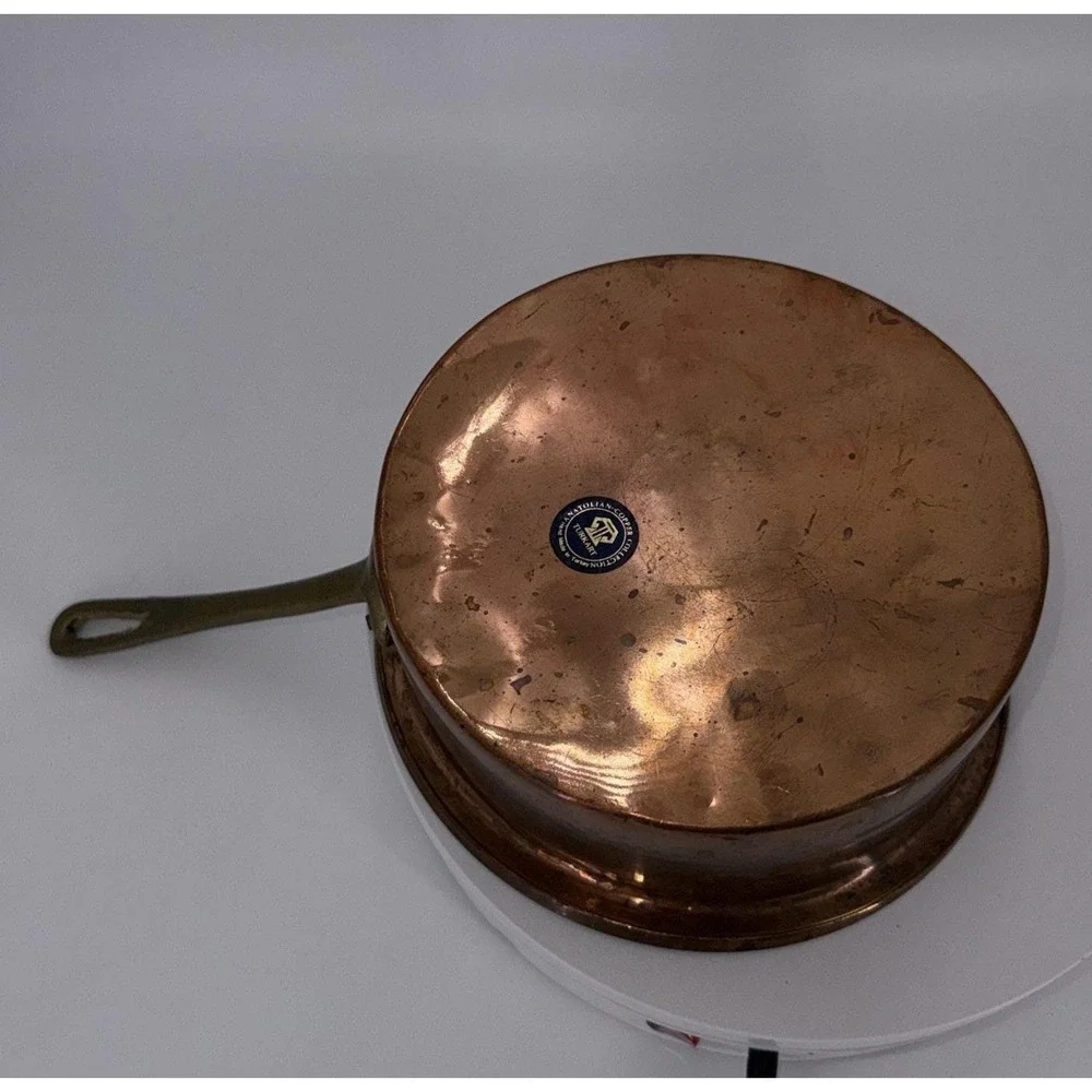 Vintage Copper Saucepan Pot Handmade In Turkey-National‎ Coper Collection